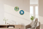 Set of 2 - Round Shape MDF Wall Hanging Decor La Vie Bien Set of 2 - Round Shape MDF Wall Hanging Decor