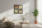 Set of 2 - Round Shape MDF Wall Hanging Decor La Vie Bien Set of 2 - Round Shape MDF Wall Hanging Decor