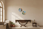 Set of 2 - Round Shape MDF Wall Hanging Decor La Vie Bien Set of 2 - Round Shape MDF Wall Hanging Decor
