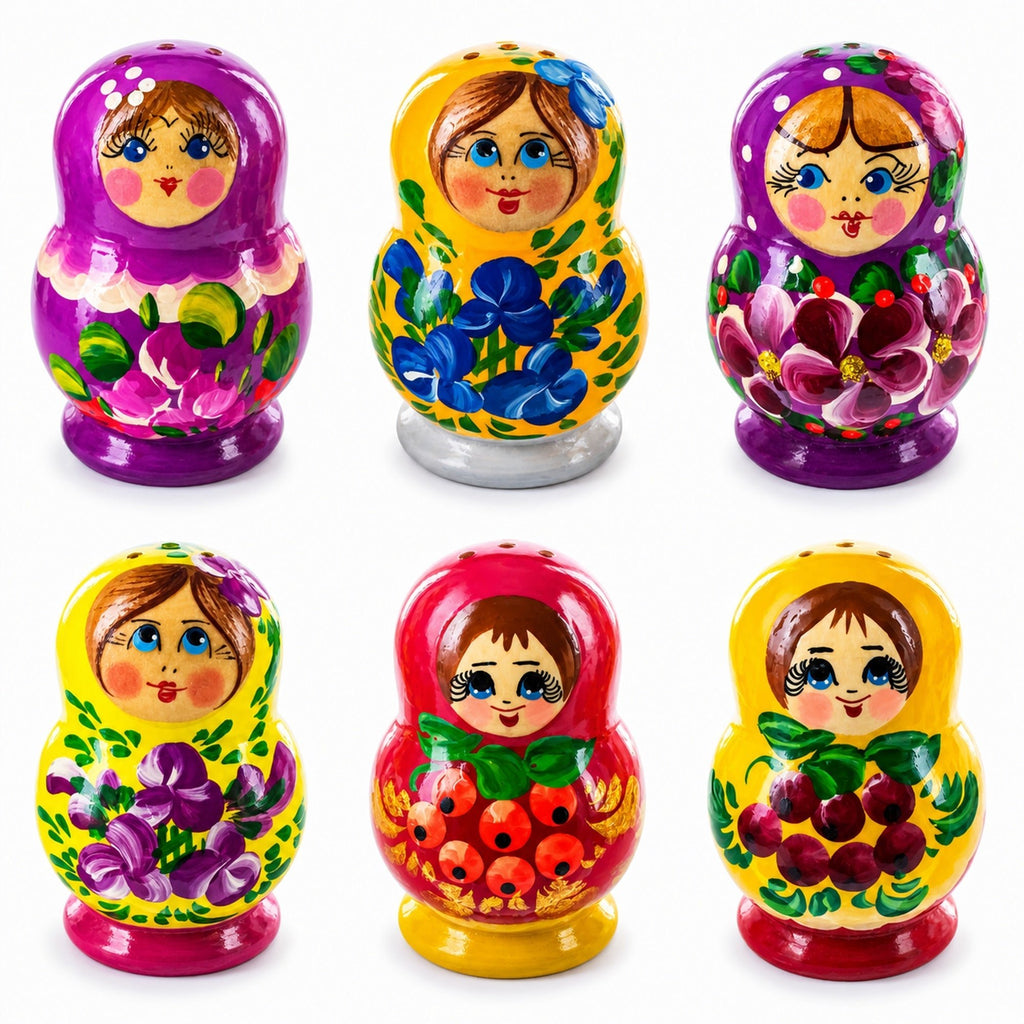 Set of 2 Salt and Pepper Shakers Nesting Dolls in Assortment (Colors May Vary) Nesting Dolls > Bottle Openers La Vie Bien Set of 2 Salt and Pepper Shakers Nesting Dolls in Assortment (Colors May Vary)