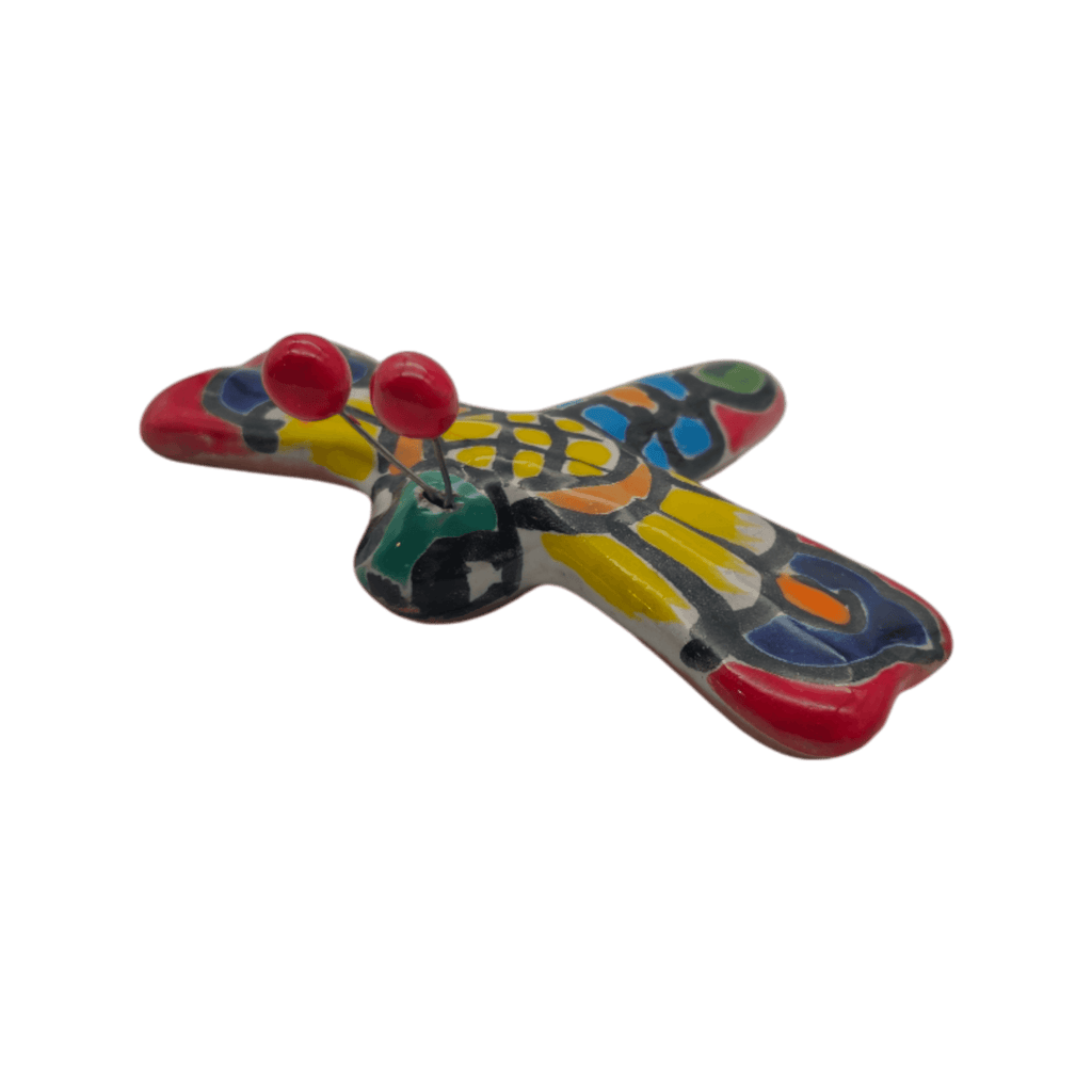 Set of 2 Talavera Dragonfly Wall Figurines | Mexican Folk Art Talavera Figurine La Vie Bien Set of 2 Talavera Dragonfly Wall Figurines | Mexican Folk Art