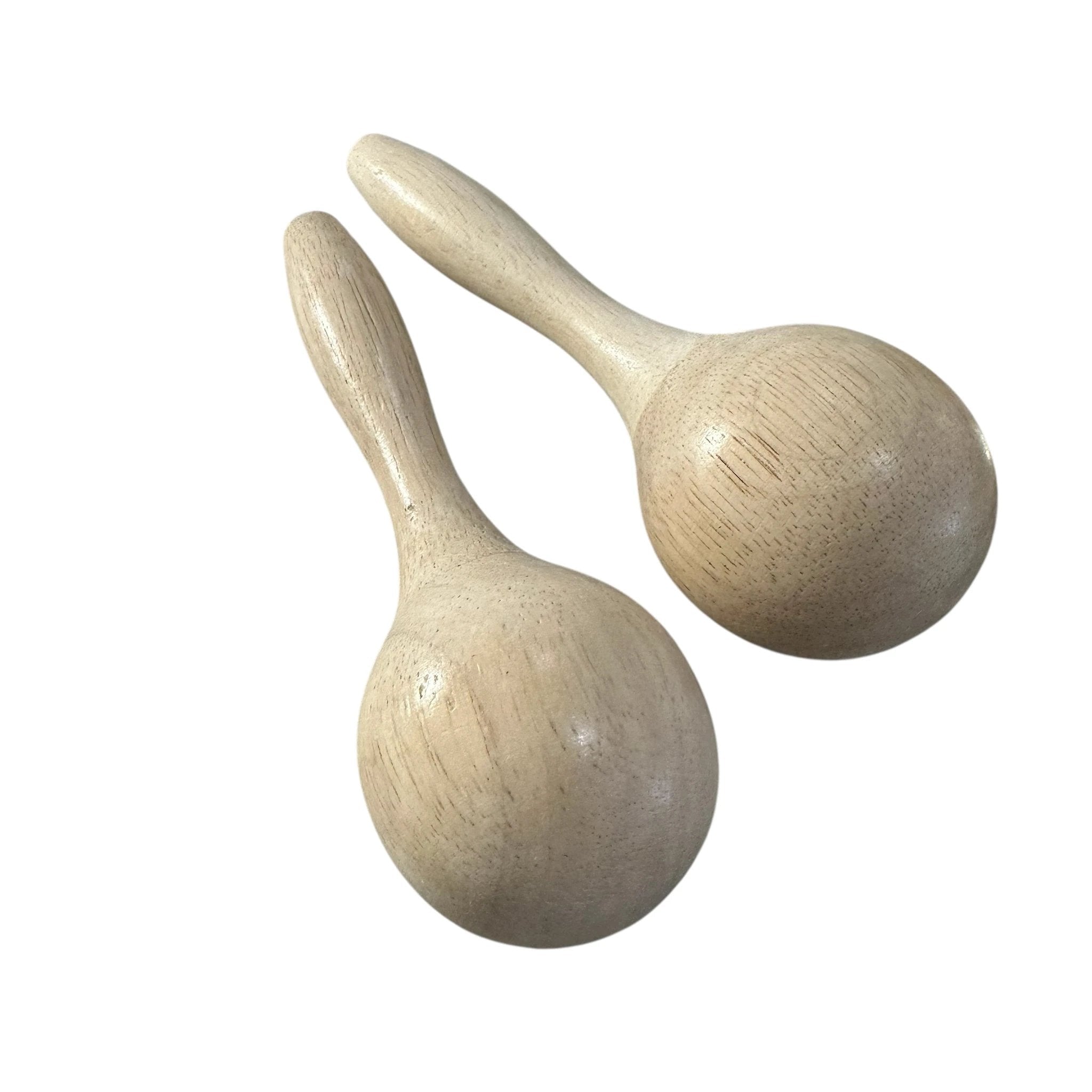 Set of 2 Wooden Maracas – Montessori Rhythm Instrument for Kids’ Music Learning by Music Frog Co
