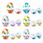 Set of 24 Flowers on White Plastic Easter Eggs, 2.25 Inches Each Easter Eggs > Plastic > Patterned La Vie Bien Set of 24 Flowers on White Plastic Easter Eggs, 2.25 Inches Each