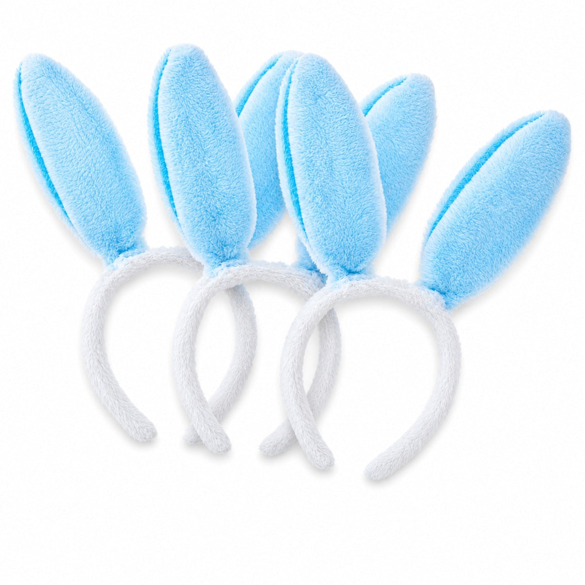 Set of 3 Blue Bunny Ear Headbands - Easter Costume Accessory 11.7 Inches Easter > Bunny Ears La Vie Bien Set of 3 Blue Bunny Ear Headbands - Easter Costume Accessory 11.7 Inches