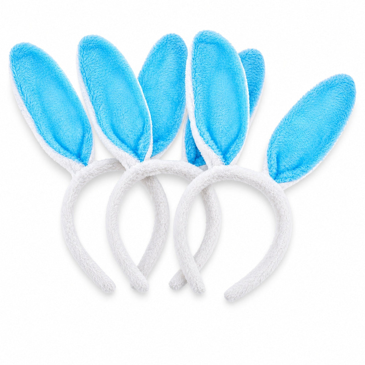 Set of 3 Blue Bunny Ear Headbands - Easter Costume Accessory 11.7 Inches Easter > Bunny Ears La Vie Bien Set of 3 Blue Bunny Ear Headbands - Easter Costume Accessory 11.7 Inches
