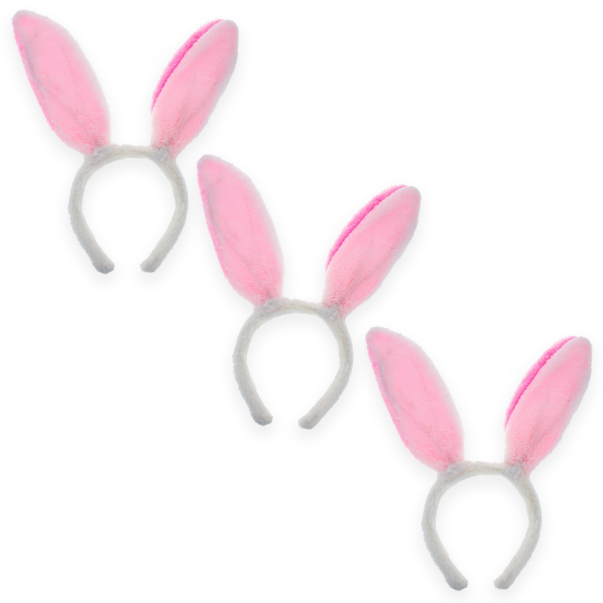 Set of 3 Costume Bunny Ear Headbands in Bright Pink, Each 11.7 Inches Easter > Bunny Ears La Vie Bien Set of 3 Costume Bunny Ear Headbands in Bright Pink, Each 11.7 Inches