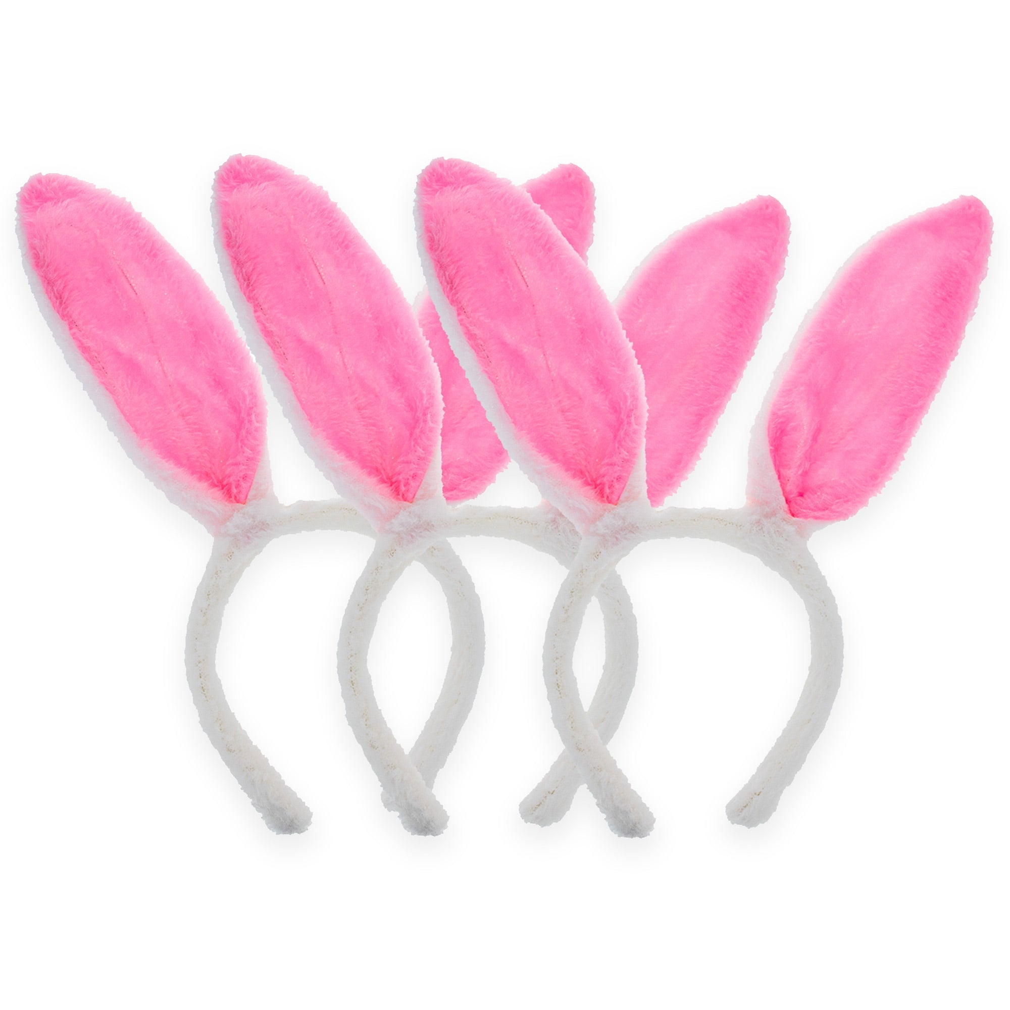 Set of 3 Costume Bunny Ear Headbands in Bright Pink, Each 11.7 Inches Easter > Bunny Ears La Vie Bien Set of 3 Costume Bunny Ear Headbands in Bright Pink, Each 11.7 Inches