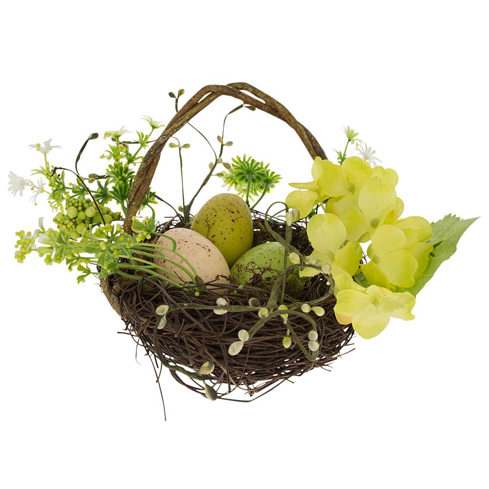 Set of 3 Easter Baskets with Eggs and Spring Flowers Easter > Figurines La Vie Bien Set of 3 Easter Baskets with Eggs and Spring Flowers