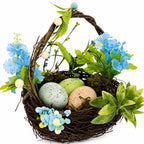 Set of 3 Easter Baskets with Eggs and Spring Flowers Easter > Figurines La Vie Bien Set of 3 Easter Baskets with Eggs and Spring Flowers