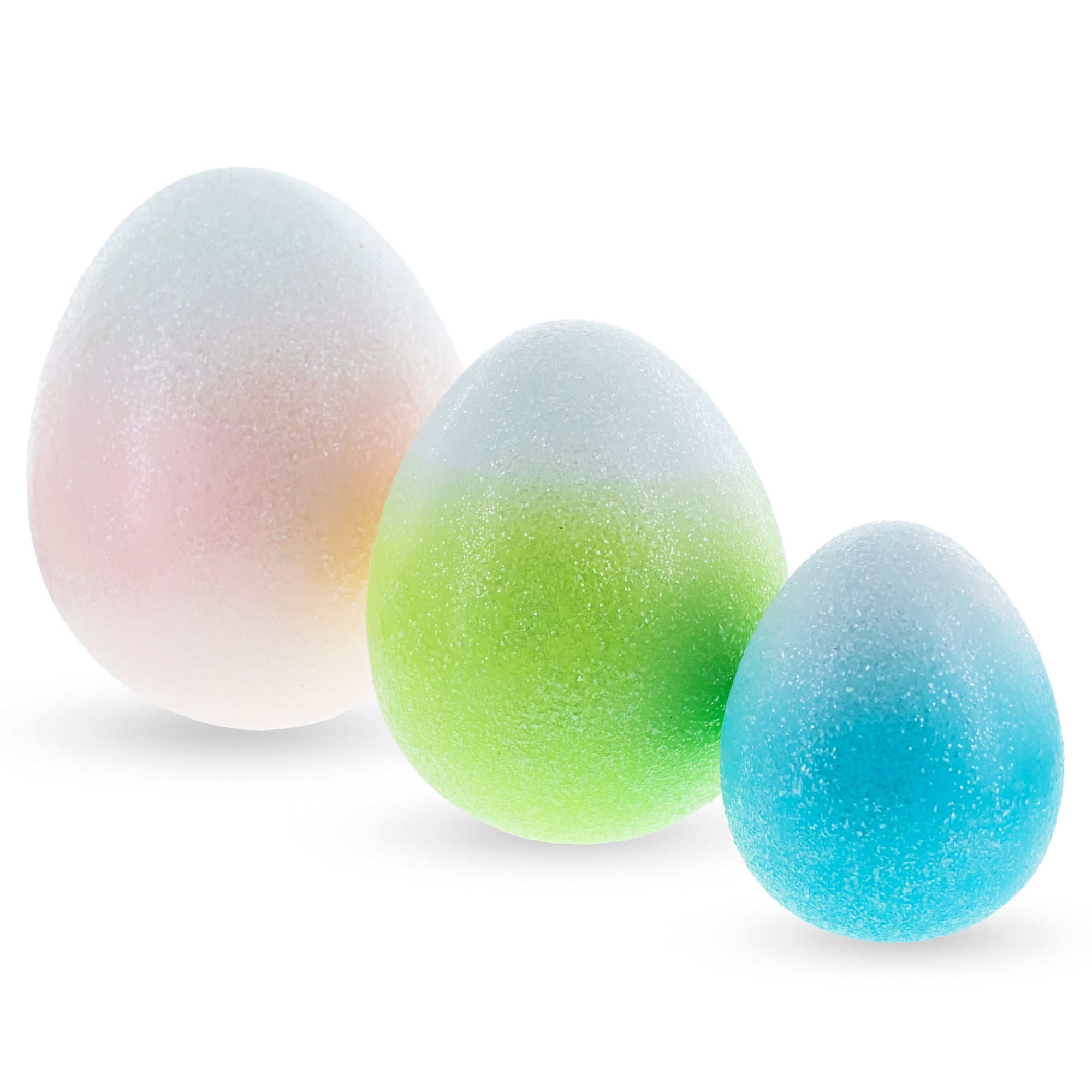 Set of 3 Gradient Jumbo Easter Eggs - Spring Tabletop Decor 8 Inches Easter > Figurines La Vie Bien Set of 3 Gradient Jumbo Easter Eggs - Spring Tabletop Decor 8 Inches