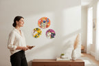 Set of 3 - Round Shape MDF Wall Hanging Decor La Vie Bien Set of 3 - Round Shape MDF Wall Hanging Decor