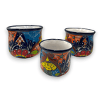 Set of 3 Talavera Flower Pots | Colorful Hand - Painted Mexican Planters Talavera Flower Pot La Vie Bien Set of 3 Talavera Flower Pots | Colorful Hand - Painted Mexican Planters