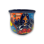 Set of 3 Talavera Flower Pots | Colorful Hand - Painted Mexican Planters Talavera Flower Pot La Vie Bien Set of 3 Talavera Flower Pots | Colorful Hand - Painted Mexican Planters