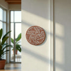 Set of 4 Brown & White Talavera Wall Plates | 10" Decorative Display Talavera Plate La Vie Bien Set of 4 Brown & White Talavera Wall Plates | 10" Decorative Display