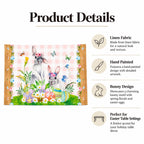 Set of 4 Bunny and Easter Eggs Fabric Placemats Easter > Tableware La Vie Bien Set of 4 Bunny and Easter Eggs Fabric Placemats