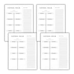 Set of 4 Copy of Control Freak Weekly List Notepad | 8.5" x 11" Desk Planner Notepad La Vie Bien Set of 4 Copy of Control Freak Weekly List Notepad | 8.5" x 11" Desk Planner