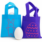 Set of 4 Easter Tote Bags 6 Inches x 9 Inches Easter > Baskets La Vie Bien Set of 4 Easter Tote Bags 6 Inches x 9 Inches