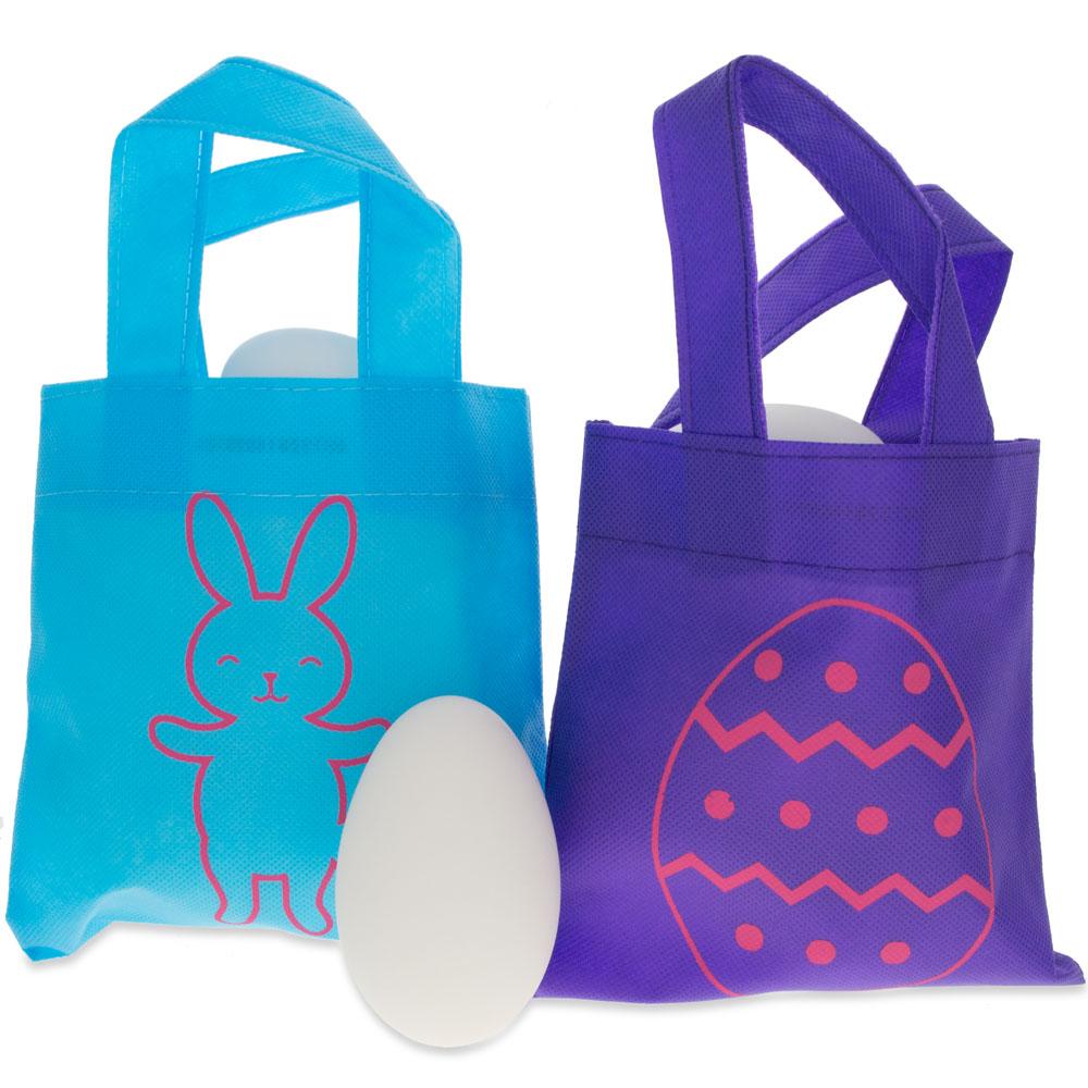 Set of 4 Easter Tote Bags 6 Inches x 9 Inches Easter > Baskets La Vie Bien Set of 4 Easter Tote Bags 6 Inches x 9 Inches