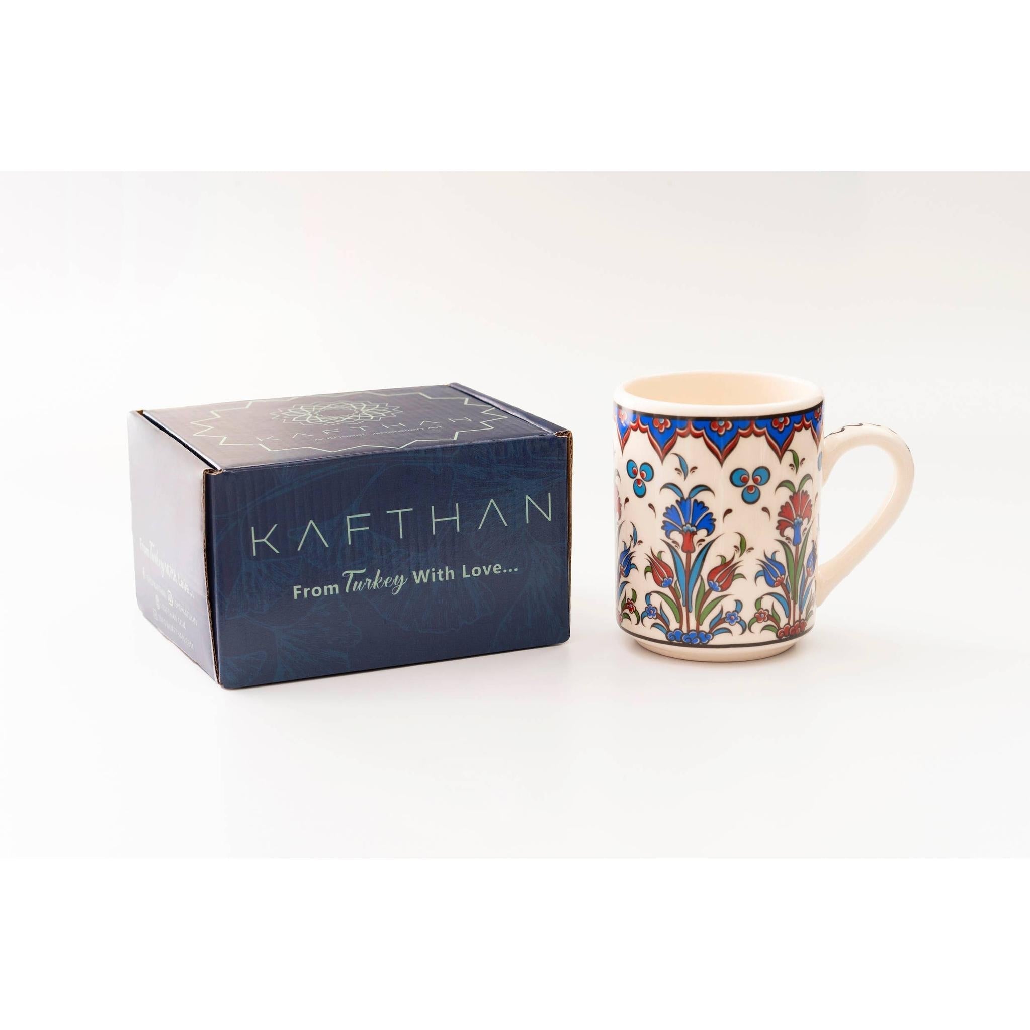 Set of 4 Handmade in Türkiye Ceramic Botanical Mugs - 9 Styles Available Mugs La Vie Bien Set of 4 Handmade in Türkiye Ceramic Botanical Mugs - 9 Styles Available