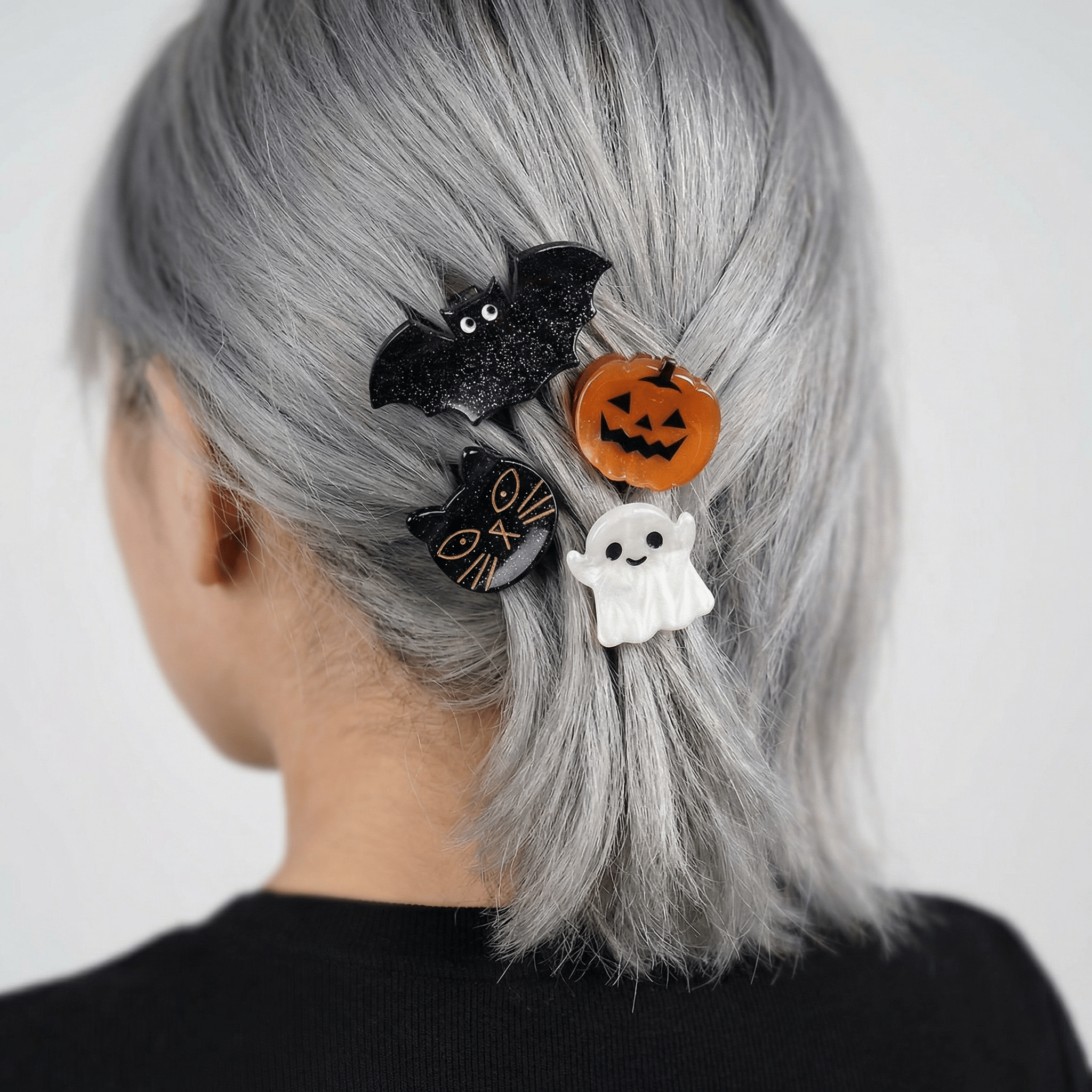Set of 4 Velvet Claws Mini Spooky Hair Claws | Hair Claw Clip in Giftable Pouch Hair Clip La Vie Bien Set of 4 Velvet Claws Mini Spooky Hair Claws | Hair Claw Clip in Giftable Pouch