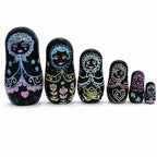Set of 6 Chalkboard Plastic Nesting Dolls with Color Chalks Reusable DIY Drawing Matryoshka Craft Kit Nesting Dolls > Unfinished La Vie Bien Set of 6 Chalkboard Plastic Nesting Dolls with Color Chalks Reusable DIY Drawing Matryoshka Craft Kit