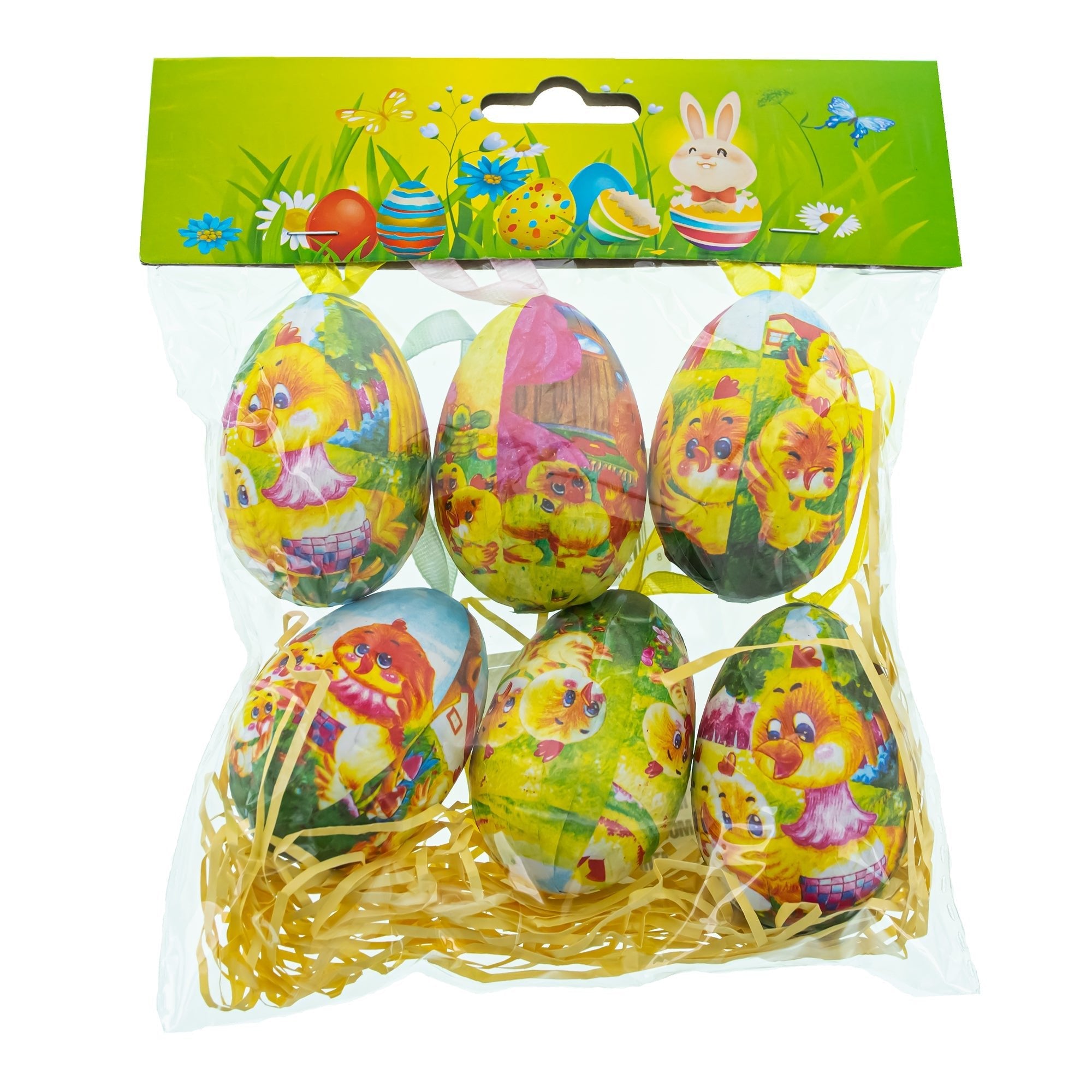 Set of 6 Chicks Vintage Style Hanging Easter Egg Ornaments Easter Eggs > Ornaments La Vie Bien Set of 6 Chicks Vintage Style Hanging Easter Egg Ornaments