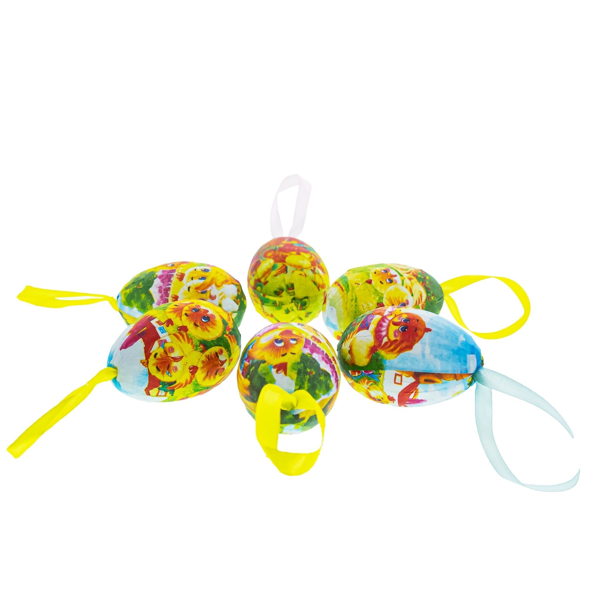 Set of 6 Chicks Vintage Style Hanging Easter Egg Ornaments Easter Eggs > Ornaments La Vie Bien Set of 6 Chicks Vintage Style Hanging Easter Egg Ornaments