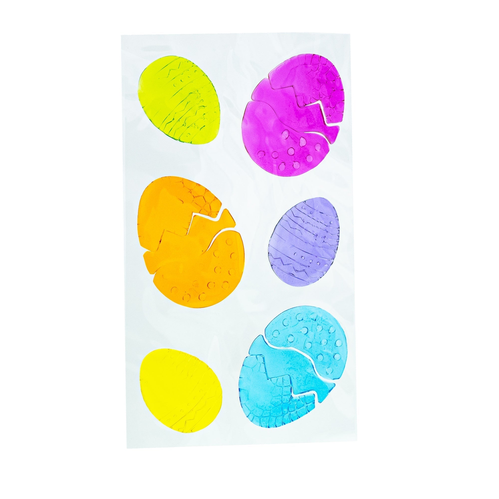 Set of 6 Easter Egg Gel Window Clings Gel Decorations Easter > Wall Decorations La Vie Bien Set of 6 Easter Egg Gel Window Clings Gel Decorations