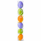 Set of 6 Green, Purple, Orange Flowers Plastic Easter Egg Ornaments 2.25 Inches Easter Eggs > Ornaments La Vie Bien Set of 6 Green, Purple, Orange Flowers Plastic Easter Egg Ornaments 2.25 Inches