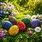 Set of 6 Traditional Ukrainian Pysanky Wooden Easter Eggs 2.5 Inches Easter Eggs > Wooden Pysanky Sets La Vie Bien Set of 6 Traditional Ukrainian Pysanky Wooden Easter Eggs 2.5 Inches