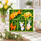 Set of 9 Easter Nest Figurine Accents - Spring Table Display 4 Inches Easter > Figurines La Vie Bien Set of 9 Easter Nest Figurine Accents - Spring Table Display 4 Inches
