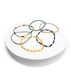 Confetti Seed Bead Bracelets - Set of 6 by Upavim Crafts