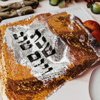 Shabbat and Yomtov Sequined Challah Cover by Salt Sparkle Shalom