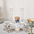 Shabbat Shalom Decorative Glass Match Jar Shabbat & Shalom La Vie Bien Shabbat Shalom Decorative Glass Match Jar