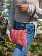 Shades of Apricot Wristlet Purse La Vie Bien Shades of Apricot Wristlet Purse