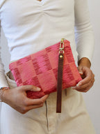 Shades of Apricot Wristlet Purse La Vie Bien Shades of Apricot Wristlet Purse