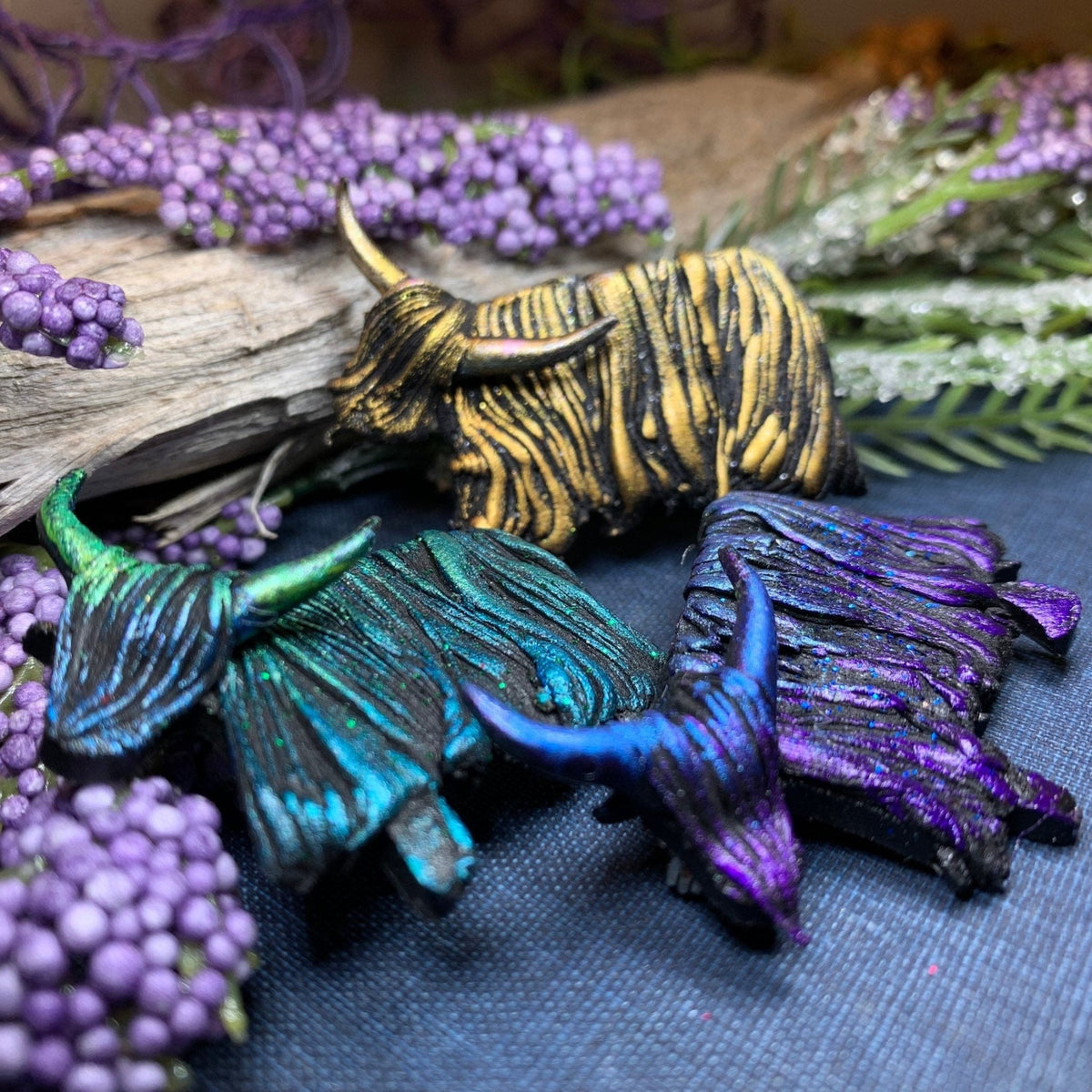 Shaggy Highland Cow Brooch - Handmade in Scotland Brooch La Vie Bien Shaggy Highland Cow Brooch - Handmade in Scotland