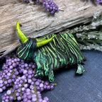 Shaggy Highland Cow Brooch - Handmade in Scotland Brooch La Vie Bien Shaggy Highland Cow Brooch - Handmade in Scotland
