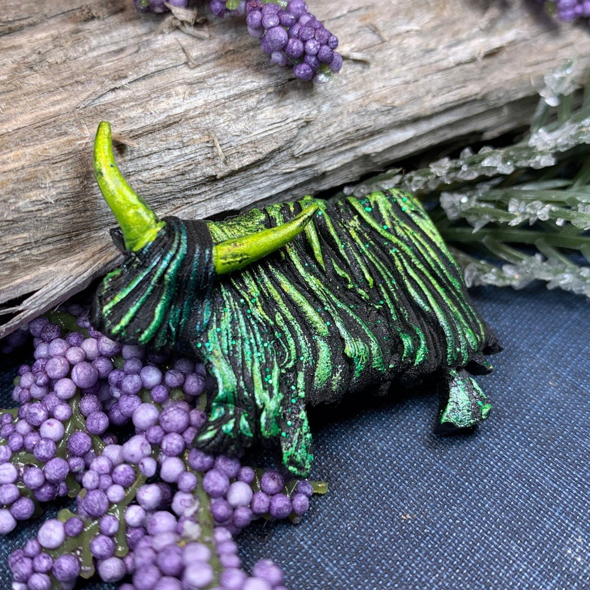 Shaggy Highland Cow Brooch - Handmade in Scotland Brooch La Vie Bien Shaggy Highland Cow Brooch - Handmade in Scotland