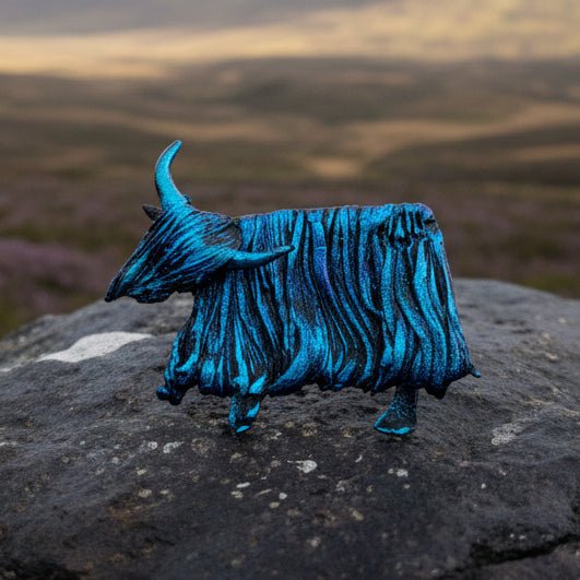 Shaggy Highland Cow Brooch - Handmade in Scotland Brooch La Vie Bien Shaggy Highland Cow Brooch - Handmade in Scotland