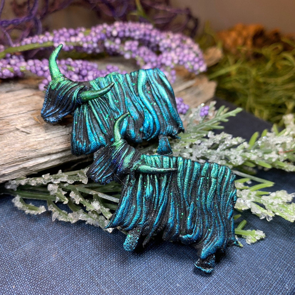 Shaggy Highland Cow Brooch - Handmade in Scotland Brooch La Vie Bien Shaggy Highland Cow Brooch - Handmade in Scotland