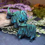 Shaggy Highland Cow Brooch - Handmade in Scotland Brooch La Vie Bien Shaggy Highland Cow Brooch - Handmade in Scotland