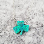 Shamrock Good Luck Charm Necklace Charm Necklaces La Vie Bien Shamrock Good Luck Charm Necklace