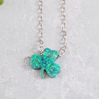 Shamrock Good Luck Charm Necklace Charm Necklaces La Vie Bien Shamrock Good Luck Charm Necklace
