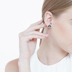 Shamrock Marcasite Earrings Post Earrings La Vie Bien Shamrock Marcasite Earrings