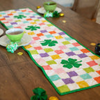 Shamrocks Rainbow Table Runner Precut Quilt Kit Quilt Kit La Vie Bien Shamrocks Rainbow Table Runner Precut Quilt Kit
