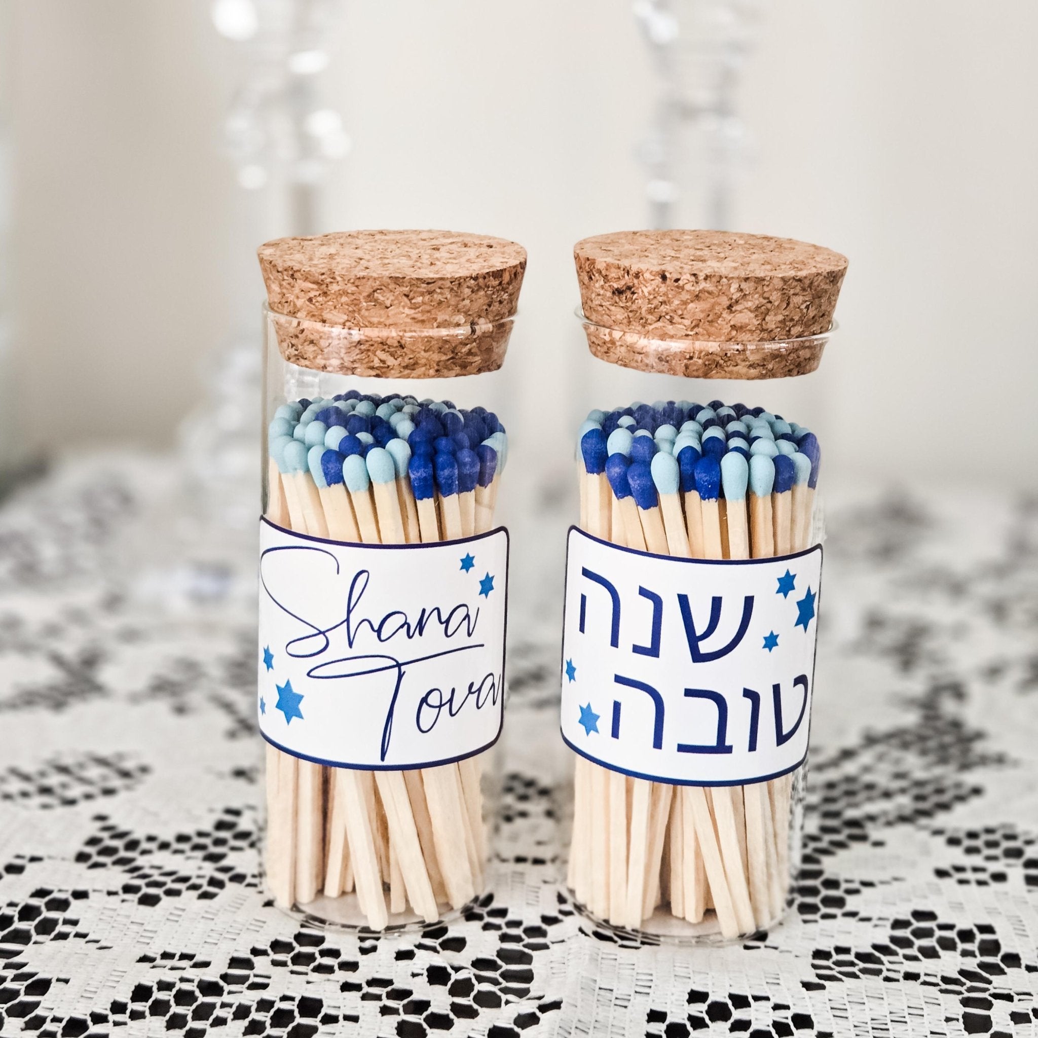 Shana Tova Match Jar for Rosh Hashana High Holidays La Vie Bien Shana Tova Match Jar for Rosh Hashana