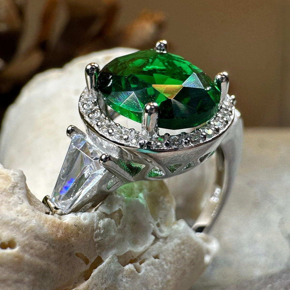 Shannon Irish Emerald Ring Ring La Vie Bien Shannon Irish Emerald Ring
