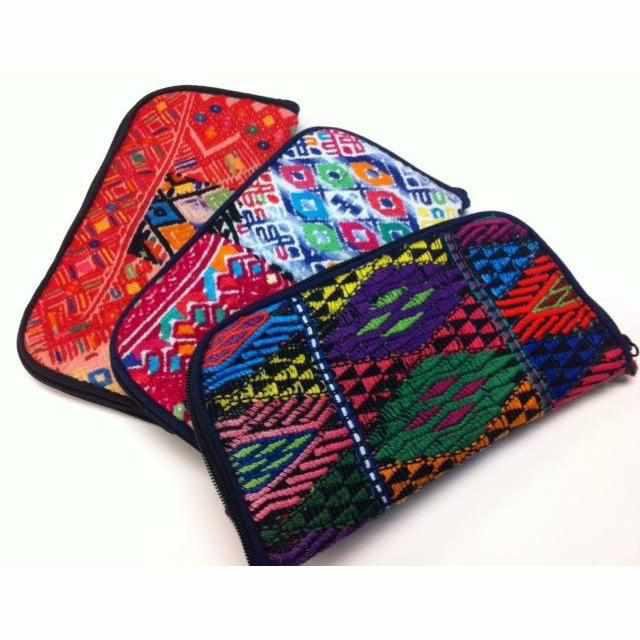 Shanti Upcycled Embroidered Wallet - Guatemala Bags La Vie Bien Shanti Upcycled Embroidered Wallet - Guatemala