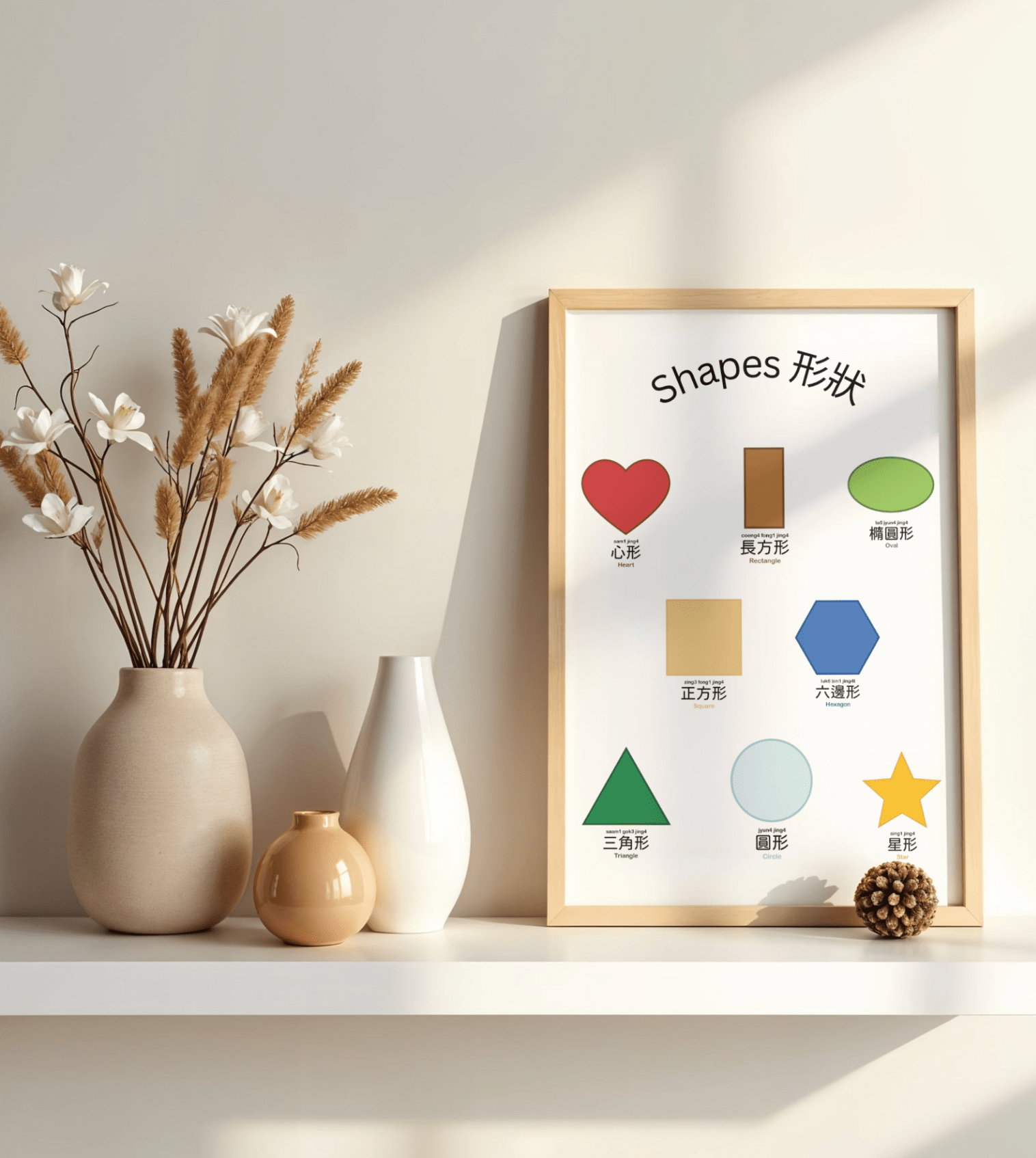 Shapes Poster La Vie Bien Shapes Poster